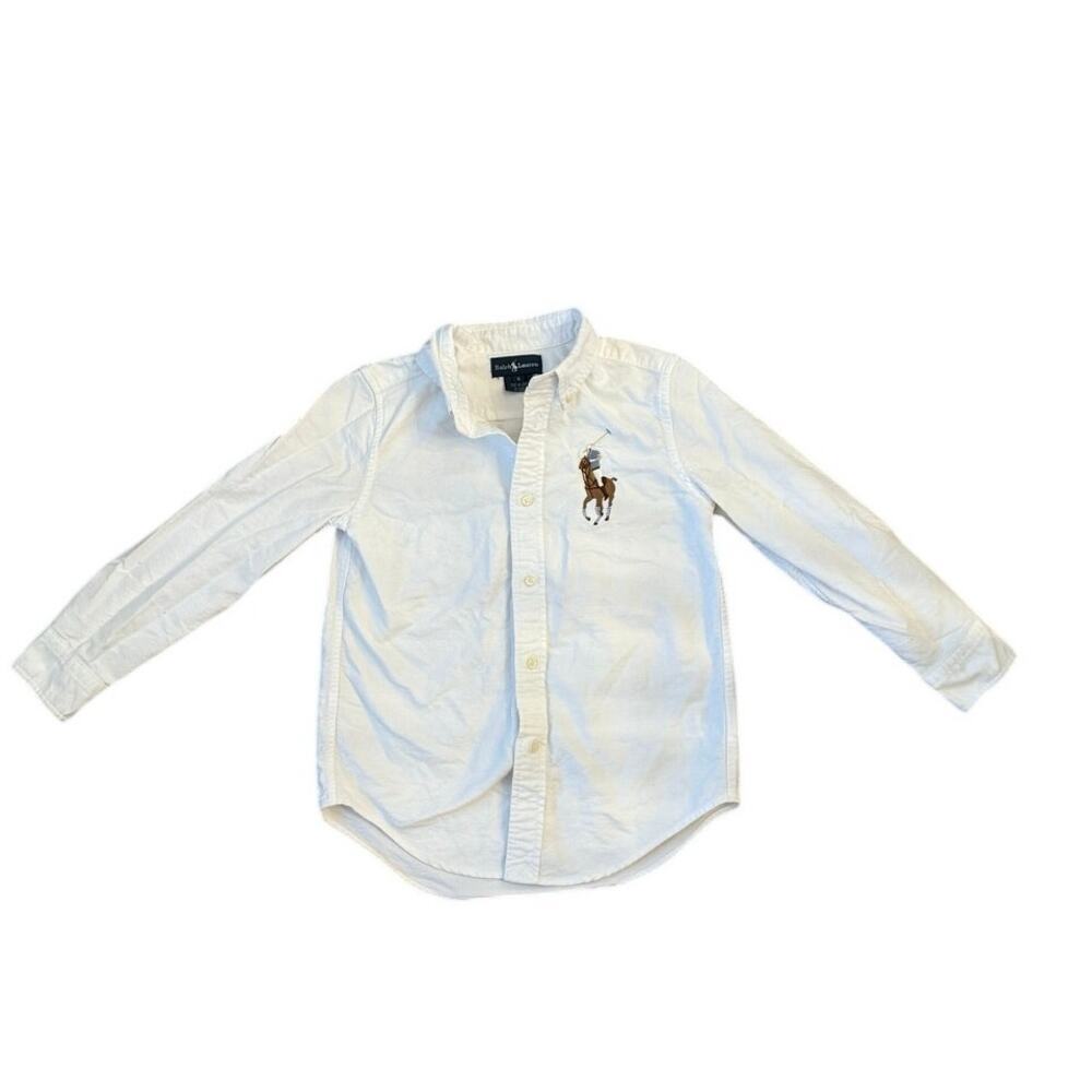 Ralph Lauren Youth Boys White Oxford Shirt - Size 6